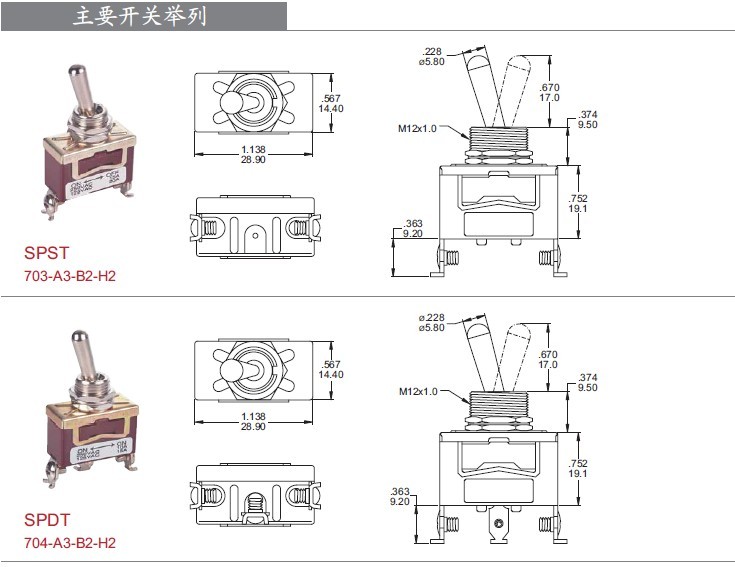 搖頭開關尺寸圖 搖頭開關尺寸圖