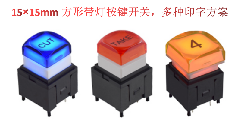 多種印字帶燈按鍵開關 多種印字帶燈按鍵開關