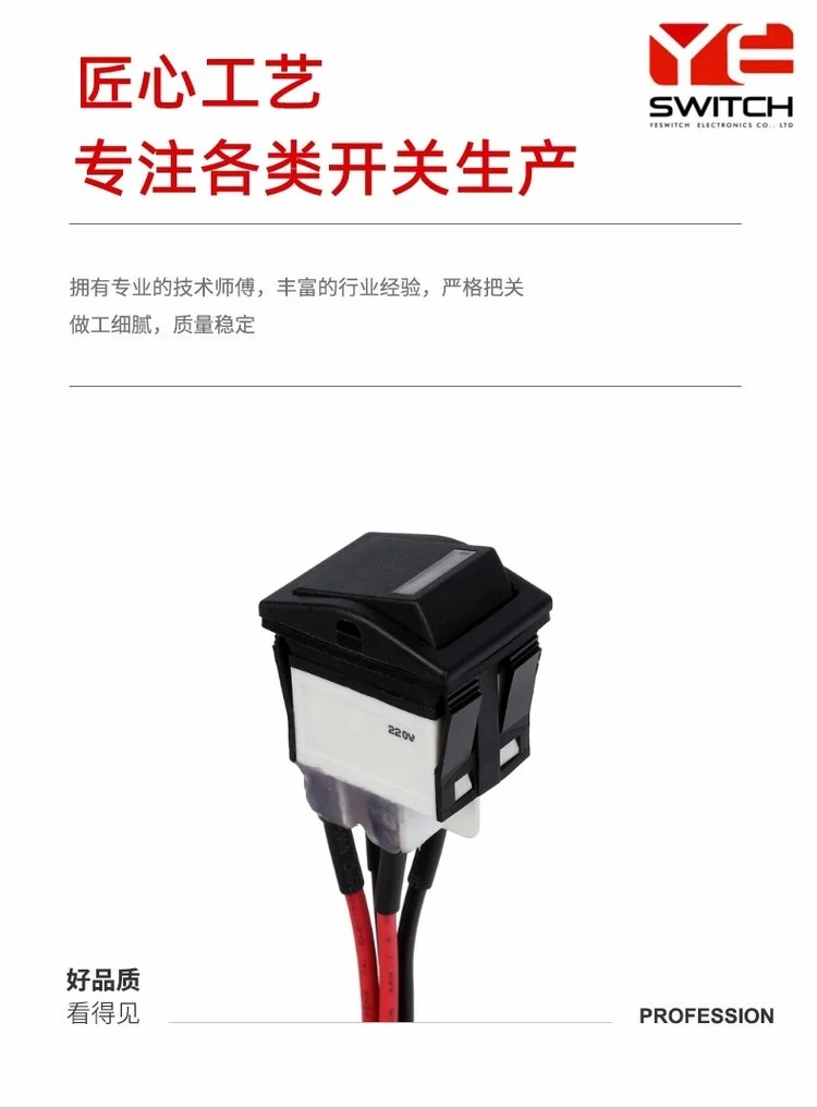 汽車防水防塵翹板開關(guan) 