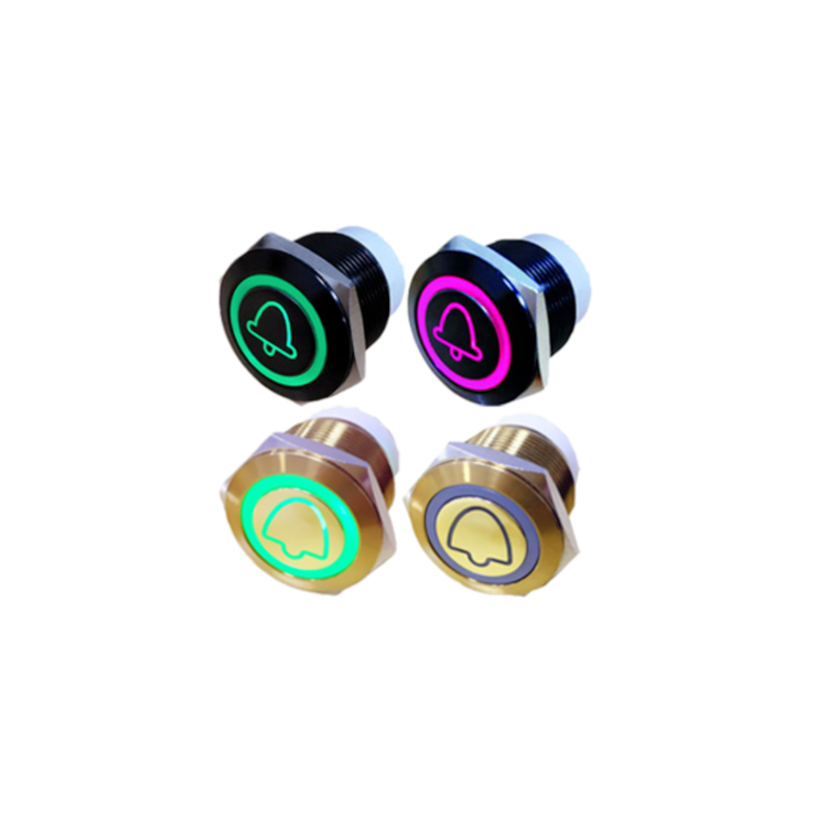 19mm IP67金屬按鍵開關